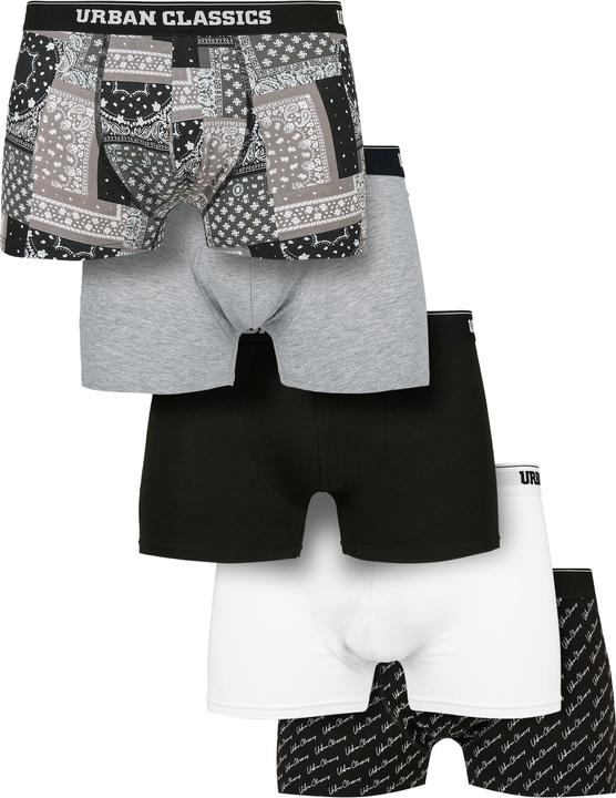 Bndn gry+gry+blk+wht+scrpt blk