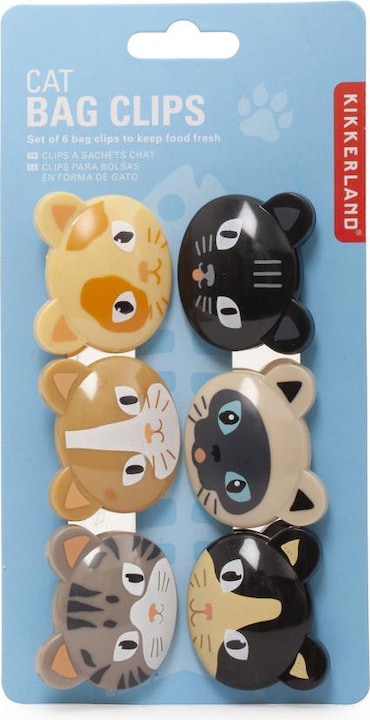 Produktbild Kikkerland Verschlussclip Katze (6 x)