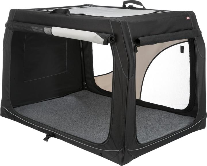 Produktbild Trixie Transportbox Vario 50 (Hund, Atmungsaktiv, Komplett zu öffnen, Reflektoren, Waschmaschinenfest)