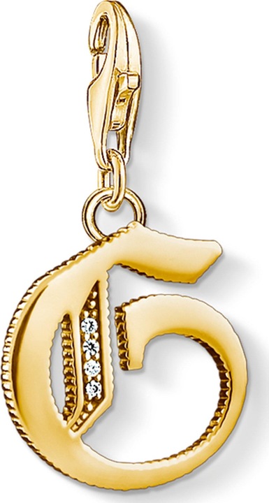 Thomas Sabo Charm-Anhänger Buchstabe G gold (925er Silber)