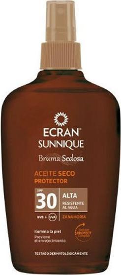 Immagine prodotto Ecran Sunnique Silky Mist Olio secco protettivo Spf30 100ml (Olio abbronzatura, SPF 30, 100 ml)