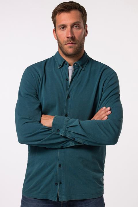 Produktbild JP1880 JP 1880 Piqué-Hemd, Langarm, Button-Down-Kragen, Vintage-Look, Modern Fit (7XL)