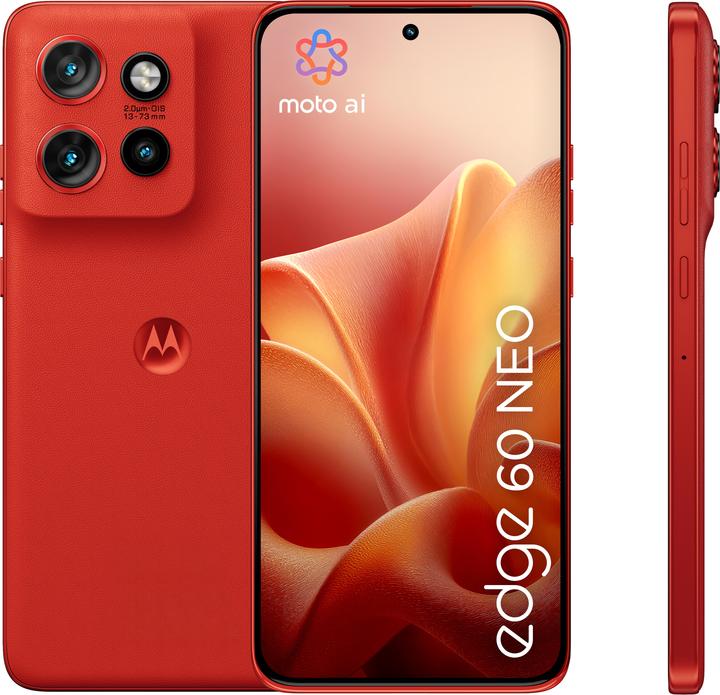 Immagine prodotto Motorola Edge 60 Neo (256 GB, PANTONE Poinciana, Red, 6.36", Doppia SIM, 5G)