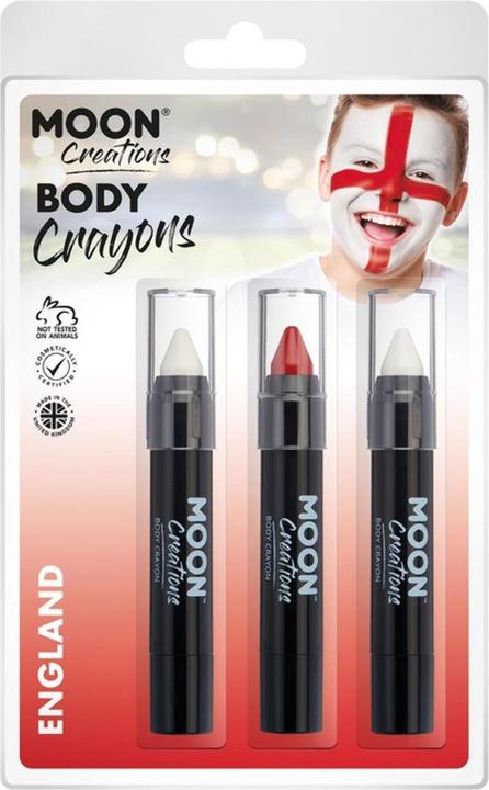 Produktbild Moon Creations Wachsmalstifte Gesichtsmalerei Logo (Weiss, Rot)