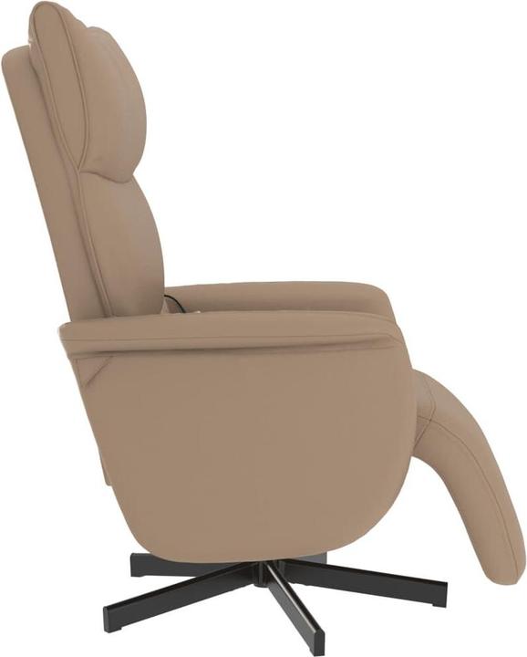 Actual product image vidaXL Massage chair with footrest cappuccino-brown