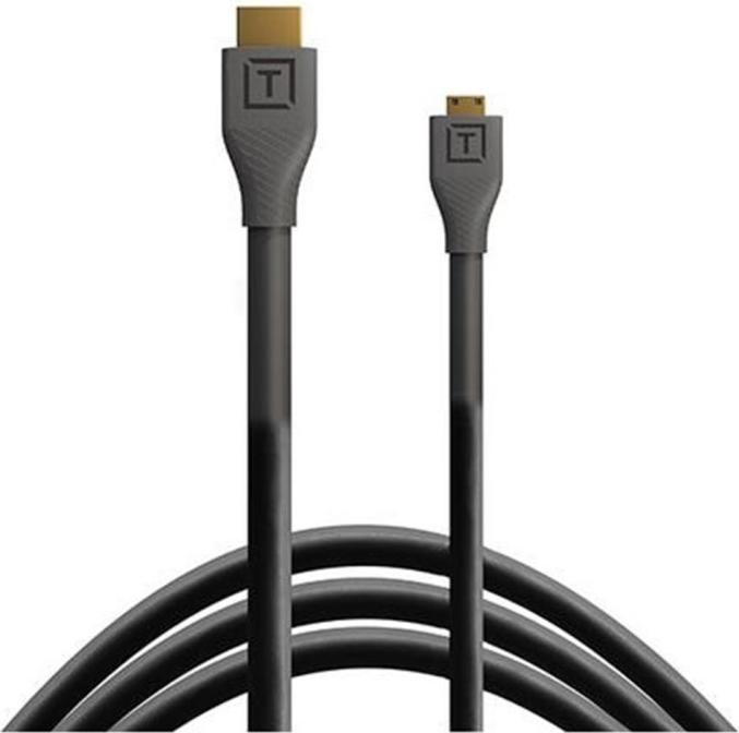 Produktbild Tether Tools Kabel TetherPro HDMI Micro zu HDMI 2.0, 4.6 m Schwarz (0.26 m, HDMI, 2.0)