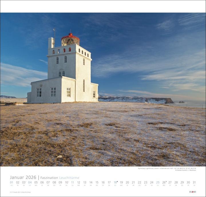 Immagine prodotto Faszination Leuchttürme Edition Kalender 2026 - An den Grenzen der Landschaft (48 x 46 cm, Copertina rigida, Tedesco)