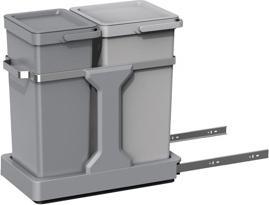 Produktbild EKO Abfalleimer 15+20L Grau Deko Duo Einbau (35 l)