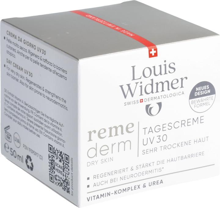 Actual product image Widmer Louis Remederm Tagescreme UV30 parfumiert 50 ml (50 ml, Day cream, SPF 30)
