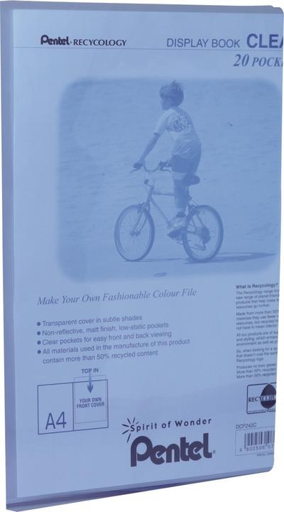 Actual product image NoName Clear translucent A4 20 pockets blue (A4, 1x)