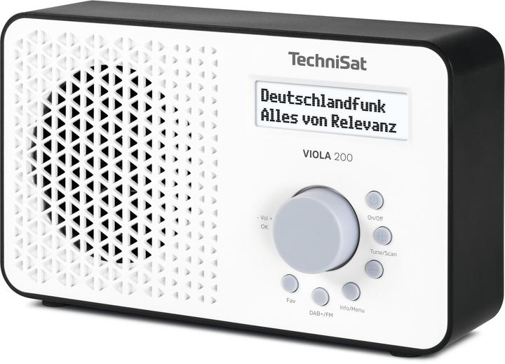 Produktbild TechniSat VIOLA 200 weiss/schwarz (DAB+, FM)