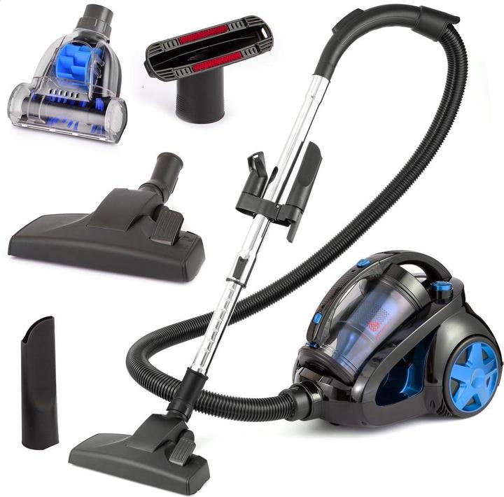AG Stofzuiger Zonder Zak - Stofzuigers - Vacuum Cleaner Zakloos - 900W - Sterke Zuigkracht - Blauw