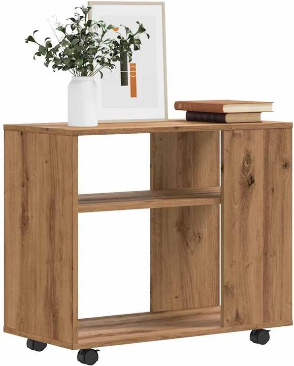 vidaXL Beistelltisch Artisan-Eiche 70x35x55 cm Holzwerkstoff Ablagetisch (70 x 35 x 55 cm)