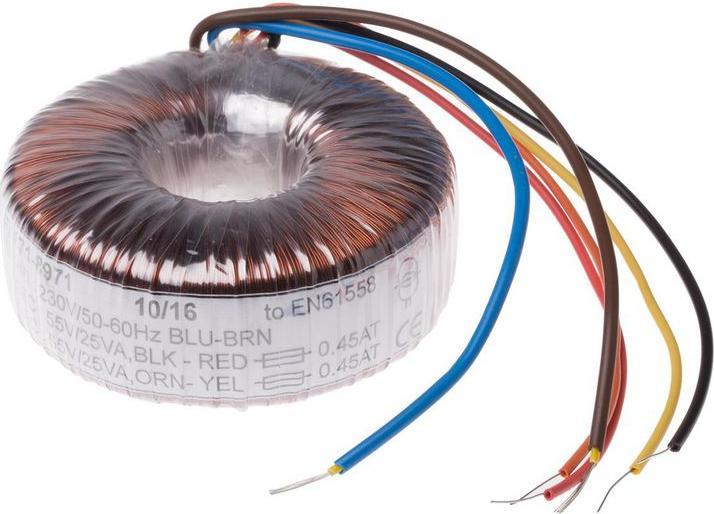 Immagine prodotto RS PRO Trasformatore toroidale 50VA 2x55V