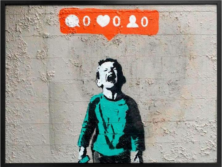 Actual product image Trenddeko Nobody likes me (80 x 60 cm)