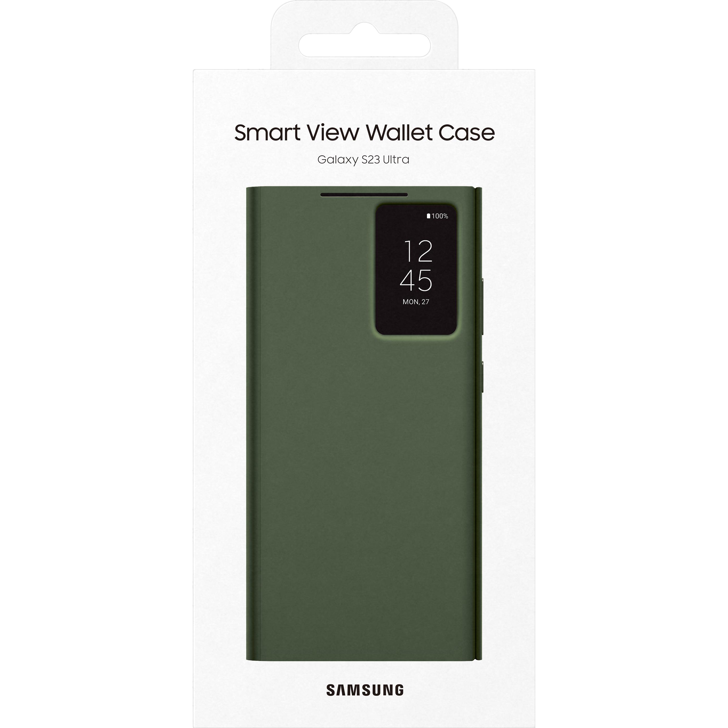 Samsung Smart View Wallet Case (Samsung Galaxy S23 Ultra), Smartphone Hülle, Grün