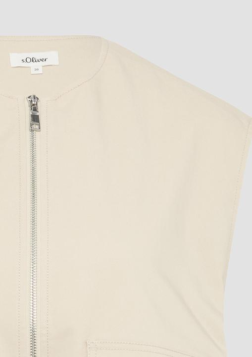 Produktbild S.Oliver Indoor-Weste Twill-Weste im Relaxed Fit mit Raffungs-Details (46)