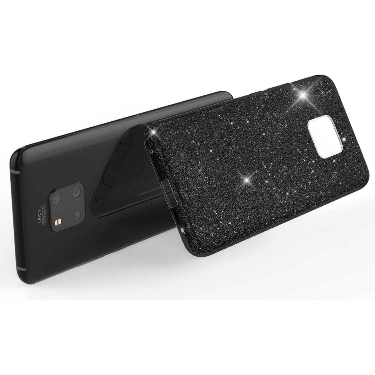 Thumbnail - Nalia Glitter Handyhülle (Huawei Mate 20 Pro), Smartphone Hülle, Schwarz