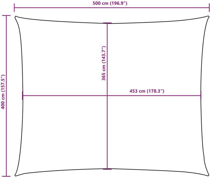 Produktbild vidaXL Sonnensegel (350 x 500 cm)
