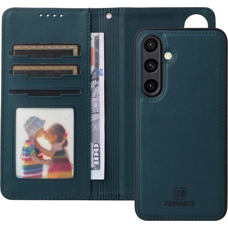 Thumbnail - Cover-Discount Galaxy S24 FE - Teilbare Brieftasche 2-in-1 Handyhülle (Samsung Galaxy S24 FE), Smartphone Hülle, Blau