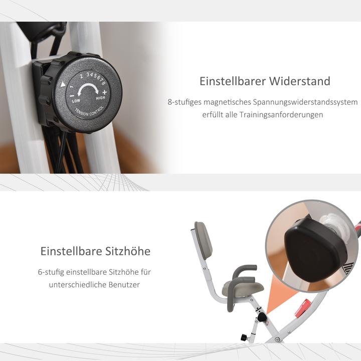 Actual product image Homcom Bike trainer with LCD display
