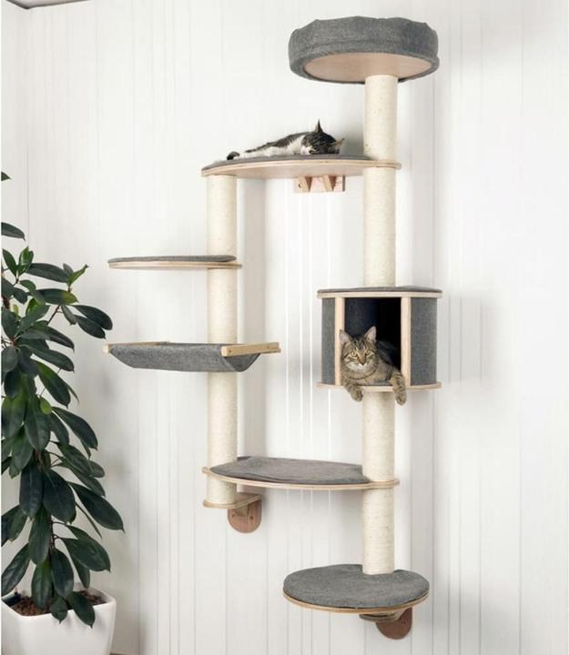 Actual product image Kerbl Wall scratching post Dolomit XL Tofana (185 cm, Grey)