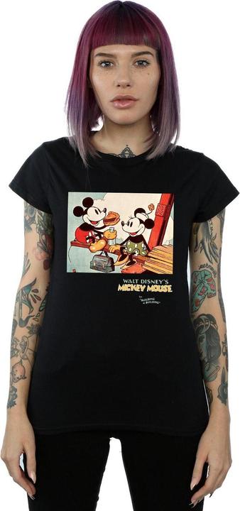 Image du produit Disney - T-shirt MICKEY MOUSE BUILDING A BUILDING - Femme (S)