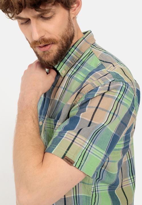 Actual product image Camel Active Linen mix checked shirt (L)
