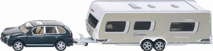 Produktbild Siku PKW mit Wohnwagen