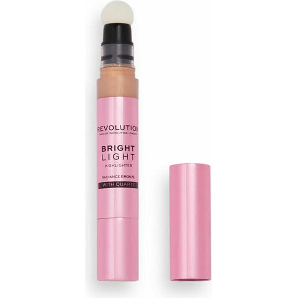 Makeup Revolution, Highlighter + Bronzer, Revolution Make Up Bright Light Highlighter Radiance Bronze 3ml (radiance bron...