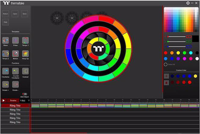 Actual product image Thermaltake Riing Trio 20 (200 mm, 1 x)