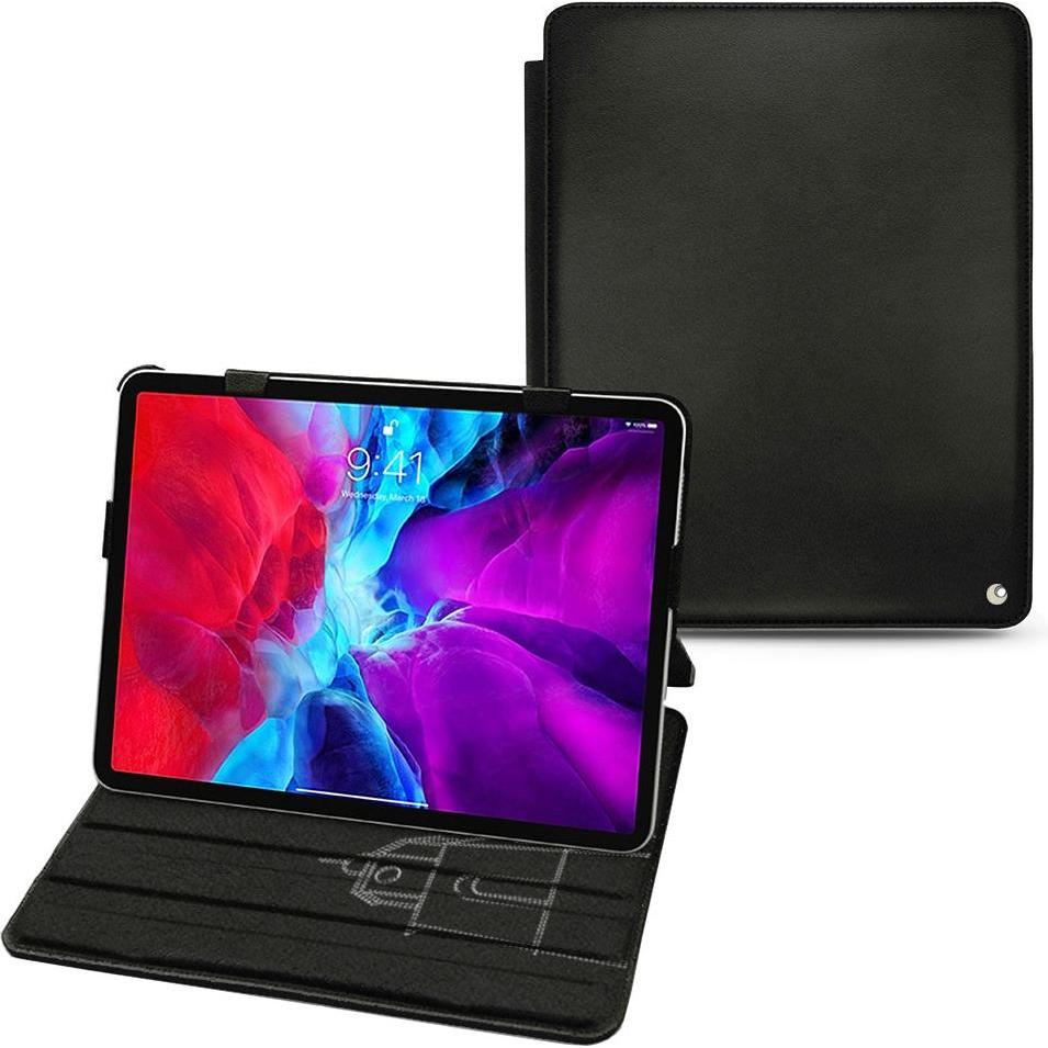 Noreve Lederschutzhülle horizontal (iPad Pro 12.9 2020 (4. Gen)), Tablet Hülle, Schwarz