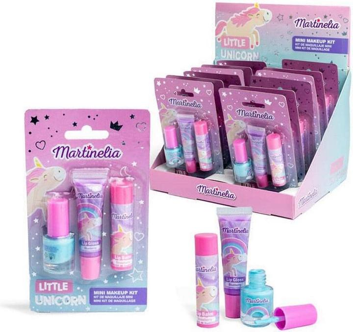 Actual product image Martinelia Unicorn Make-Up Trio Varnish Gloss and Lip Balm Mini Set