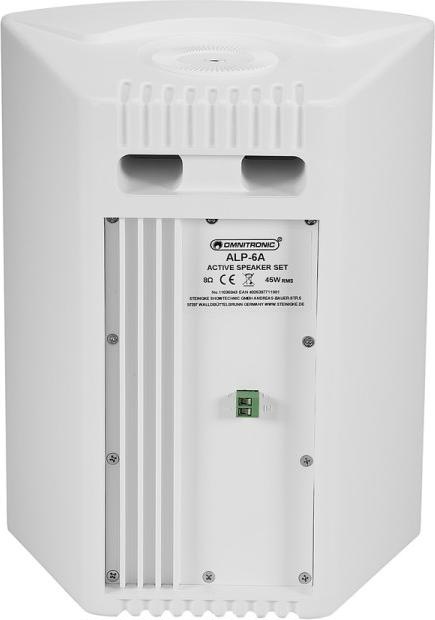 Produktbild Omnitronic ALP-6A Aktives Lautsprecherset weiss (Subwoofer aktiv, 1x 45 W)