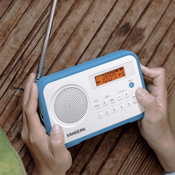 Image du produit Sangean PR-D18 Portable Digital Blue (AM, FM, Bluetooth)
