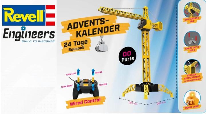 Actual product image Revell Advent Calendar Engineers Mega Crane