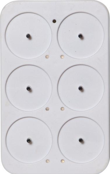 Image du produit Star Trading Lot de 6 bougies chauffe-plat LED Flamme Charge, Blanc (6 x)
