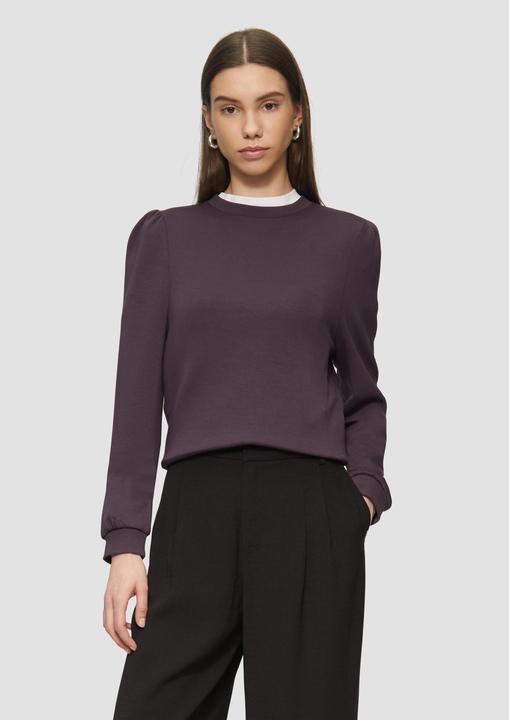 Actual product image S.Oliver Sweatshirt Viskosemix-Sweatshirt mit Puffärmeln (S)