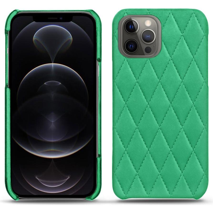 Noreve Lederschutzhülle (Apple iPhone 12 Pro Max), Smartphone Hülle, Grün