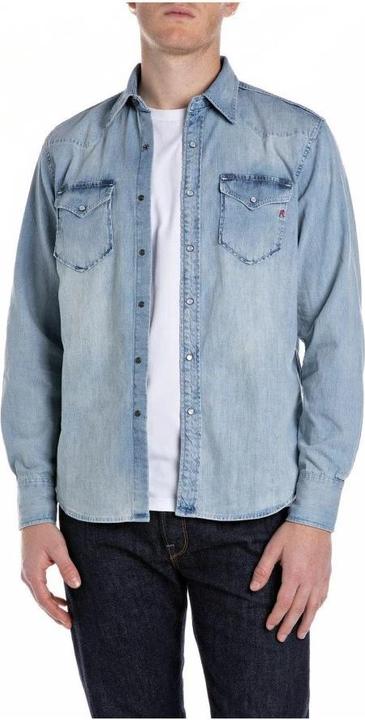 Produktbild Replay Herren Langarmhemd (S)