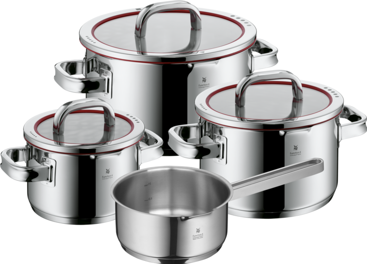 Image du produit WMF Function 4 Set de casseroles (24 cm, Ensemble de casseroles et de poêles de cuisson, Acier inoxydable)