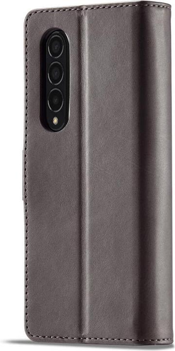 Actual product image Cover-Discount Galaxy Z Fold4 5G - Leather Case Cover grey (Samsung Galaxy Z Fold4)