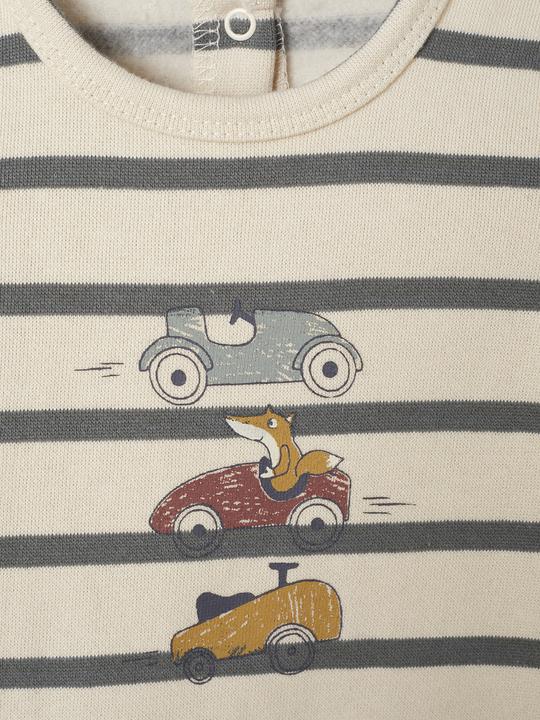 Immagine prodotto Vertbaudet Jungen Baby Strampler mit Streifen und Autos Oeko-Tex (62)