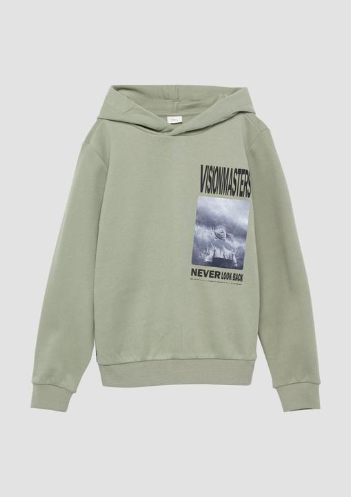 Produktbild S.Oliver Sweatshirt Wärmendes Kapuzen-Sweatshirt mit Frontprint (158, 164)