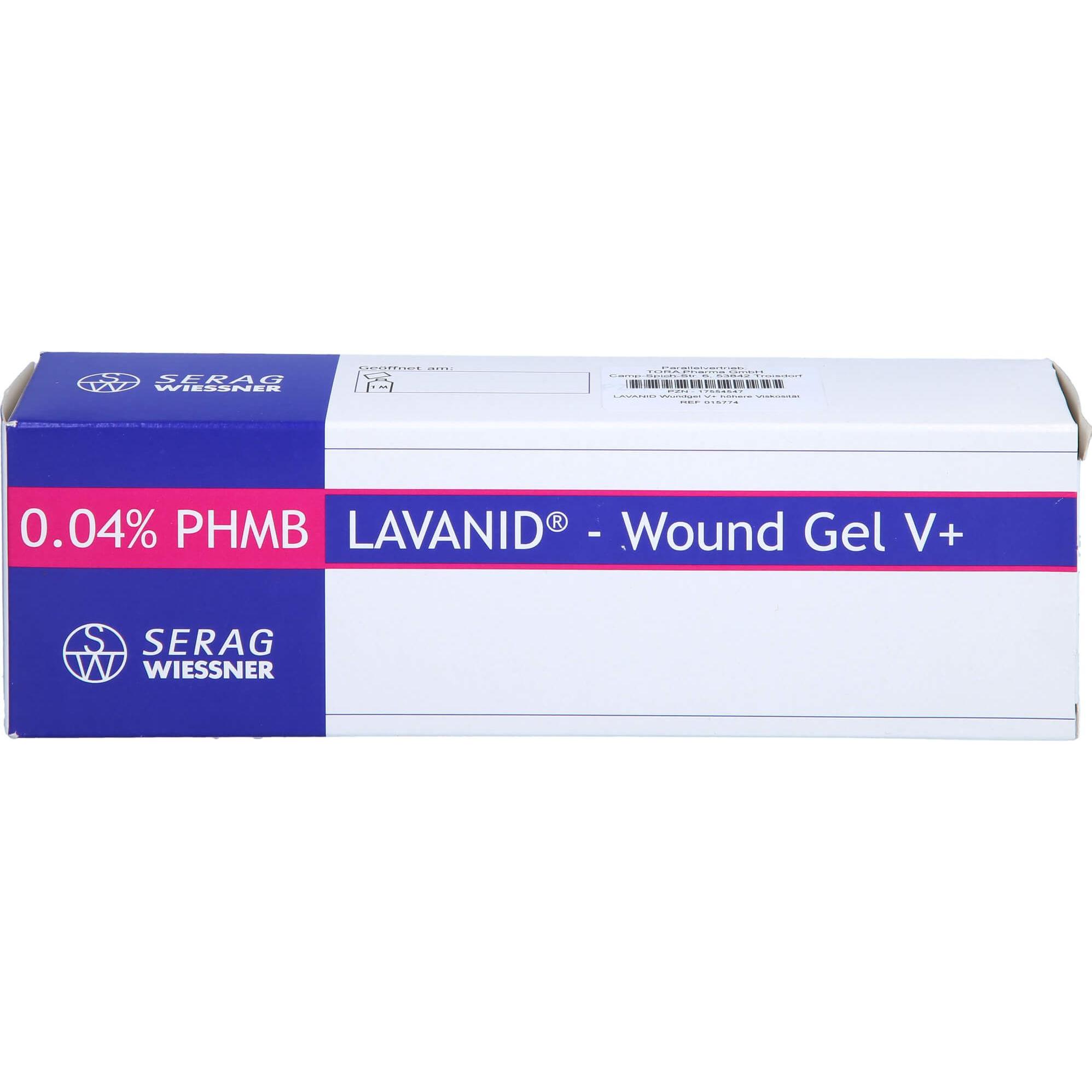 Lavanid, Wundversorgung, Wundgel V+ höhere Viskosität, 100 g GEL (Gel)