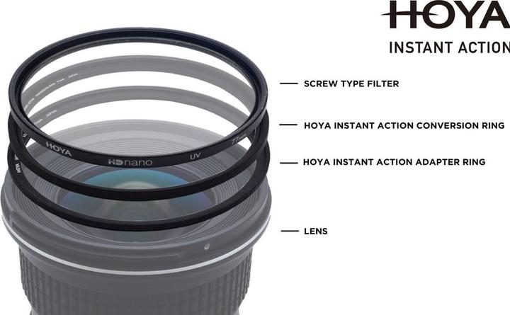 Produktbild Hoya Instant Action Conversion Ring (55 mm, Magnet Filterhalter, 55 mm)