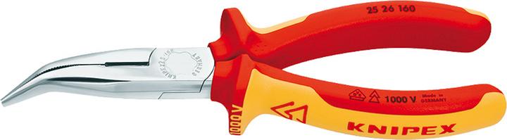 Productafbeelding Knipex Platte rondneus tang met snijkant (radiotang) 25 26 160 (160 mm)