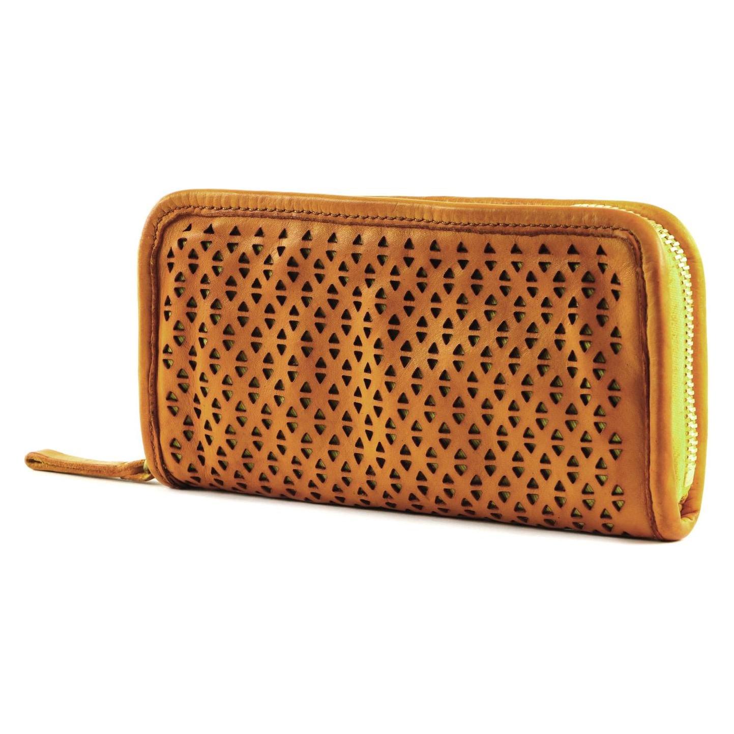 Campomaggi, Damen, Portemonnaie, Wallet, Gelb