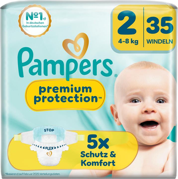 Productafbeelding Pampers Premium Protection (Gr. 2, Verplaatsbaar pakket, 35 Pcs.)