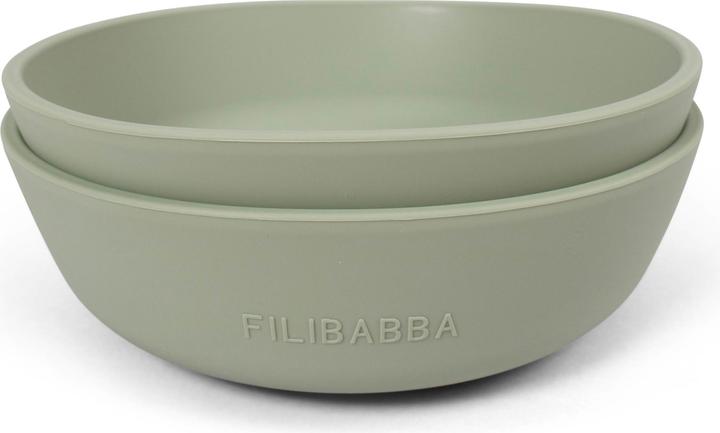 Actual product image Filibabba Silicone bowl 2-pack - Green